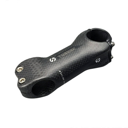 Rynx | TOSEEK All Carbon Fiber 3KUD Texture Road Mountain Bike Ultra-light Handlebar Stem Riser Faucet, Size: 17 Degree, 130mm (Matte)