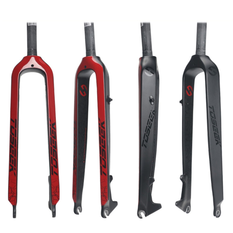 Rynx | TOSEEK Ultra Light 29 Inch 435mm Mountain Bike Full Carbon Front Fork Straight Head Tube Disc Brake(Red)