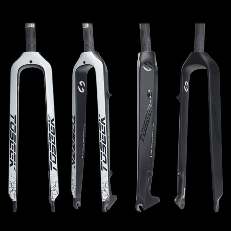 Rynx | TOSEEK Ultra Light 29 Inch 435mm Mountain Bike Full Carbon Front Fork Straight Head Tube Disc Brake(White)