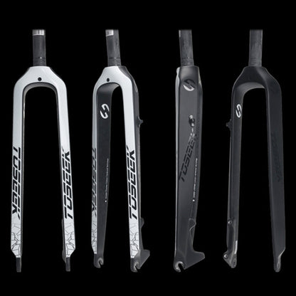 Rynx | TOSEEK Ultra Light 29 Inch 435mm Mountain Bike Full Carbon Front Fork Straight Head Tube Disc Brake(White)