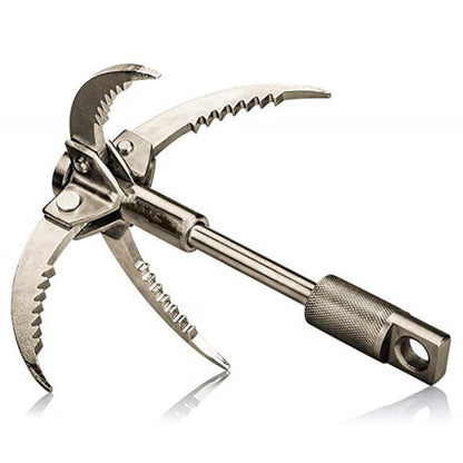 Rynx | KS042 Outdoor Sporting Wilderness Survival Carabiner Grappling Folding Three Paws Hook Ice Rock Mountain Climbing Tool