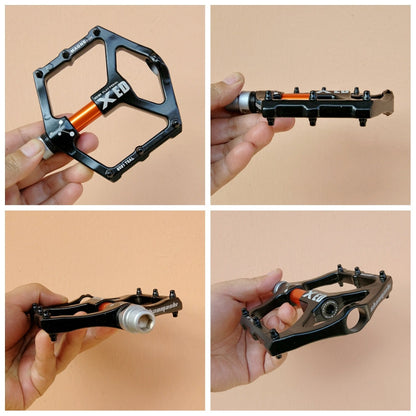 Rynx | SHANMASHI 1031 Magnesium Alloy Pedal Non-slip Comfortable Bicycle Folding Pedal(Orange)