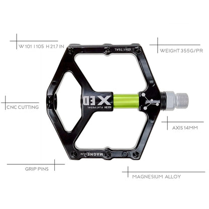 Rynx | SHANMASHI 1031 Magnesium Alloy Pedal Non-slip Comfortable Bicycle Folding Pedal(Pink)