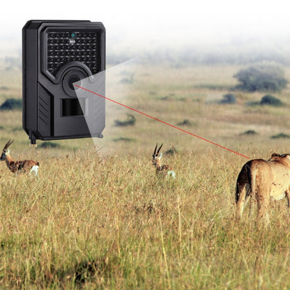 Rynx | PR-200B 120 Degrees Wide Angle Lens IP56 Waterproof  12MP 1080P HD Infrared Hunting Trail Camera, Support TF Card, PIR Distance: 10-15m (Black)