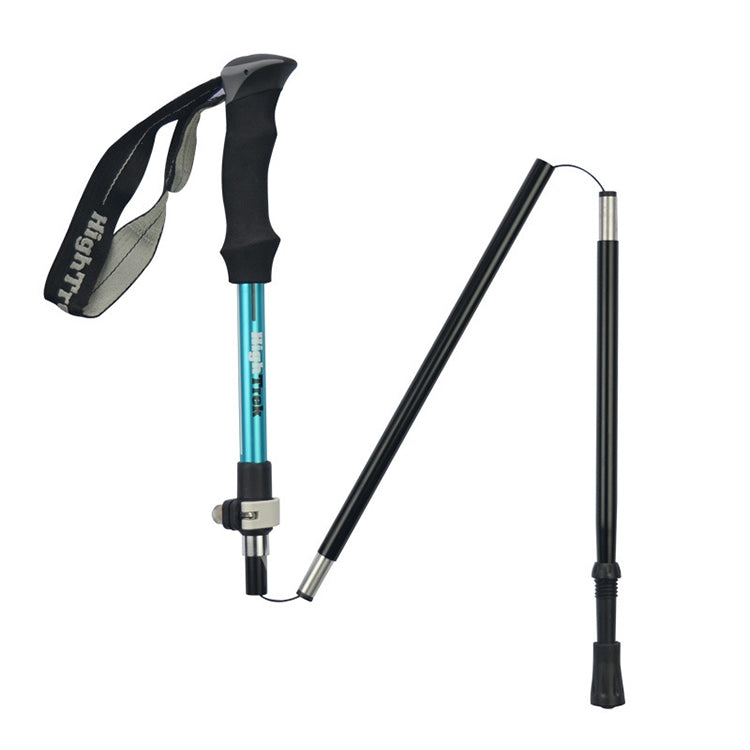 Rynx | Outdoor Mountaineering Portable Foldable Ultra light Aluminium Alloy Alpenstocks Trekking Poles, Length : 35-125CM (Blue)
