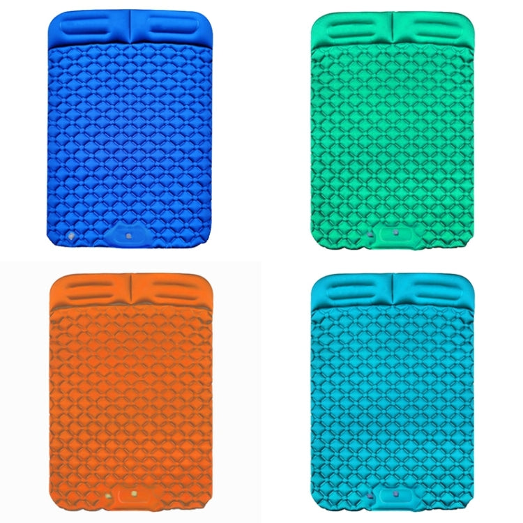 Rynx | Outdoor Camping Foot-step Automatic Inflatable Cushion Portable TPU Inflatable Double Bed, Size: 195 x 119 x 16cm(Dark Blue)