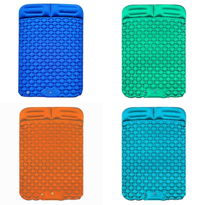 Rynx | Outdoor Camping Foot-step Automatic Inflatable Cushion Portable TPU Inflatable Double Bed, Size: 195 x 119 x 16cm(Dark Blue)