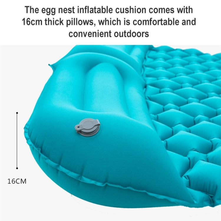 Rynx | Outdoor Camping Foot-step Automatic Inflatable Cushion Portable TPU Inflatable Double Bed, Size: 195 x 119 x 16cm(Orange)