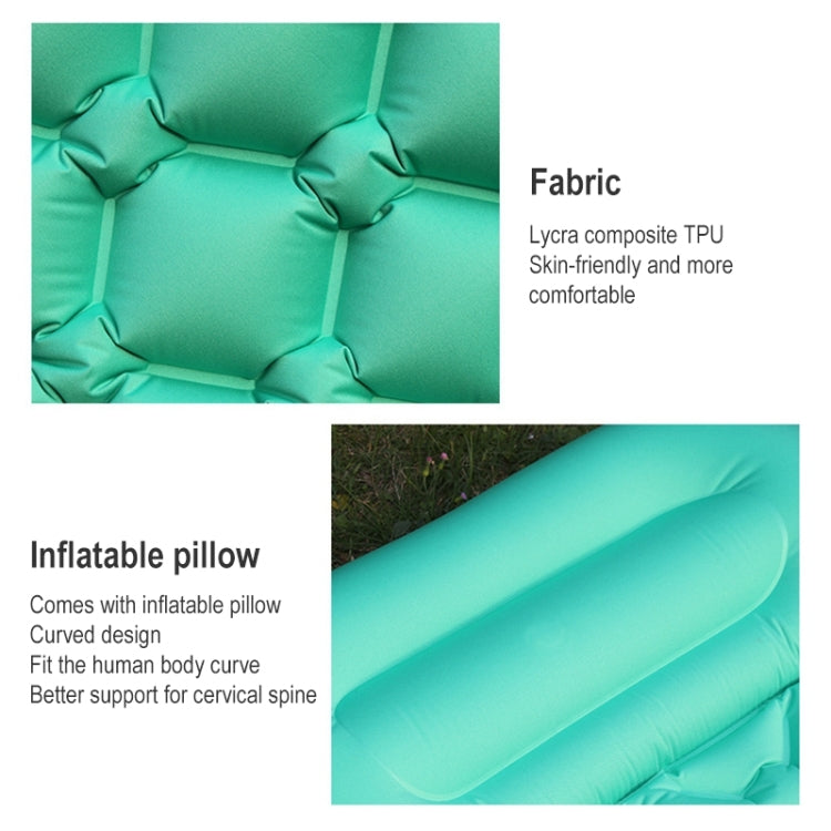 Rynx | Outdoor Camping Foot-step Automatic Inflatable Cushion Portable TPU Inflatable Double Bed, Size: 195 x 119 x 16cm(Orange)