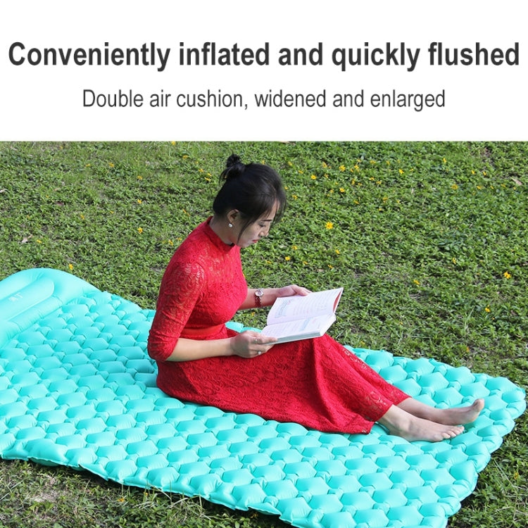 Rynx | Outdoor Camping Foot-step Automatic Inflatable Cushion Portable TPU Inflatable Double Bed, Size: 195 x 119 x 16cm(Orange)