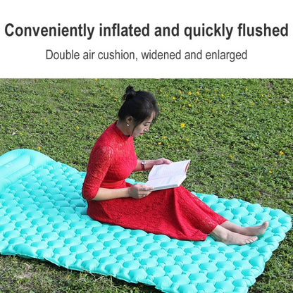 Rynx | Outdoor Camping Foot-step Automatic Inflatable Cushion Portable TPU Inflatable Double Bed, Size: 195 x 119 x 16cm(Orange)
