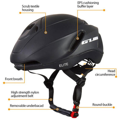 Rynx | GUB Elite Unisex Adjustable Bicycle Riding Helmet, Size: M(Matte Black)