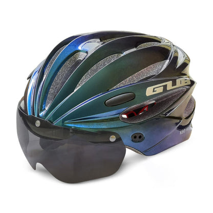 Rynx | GUB K80 Plus Bike Helmet With Visor And Goggles(Gradient Blue)