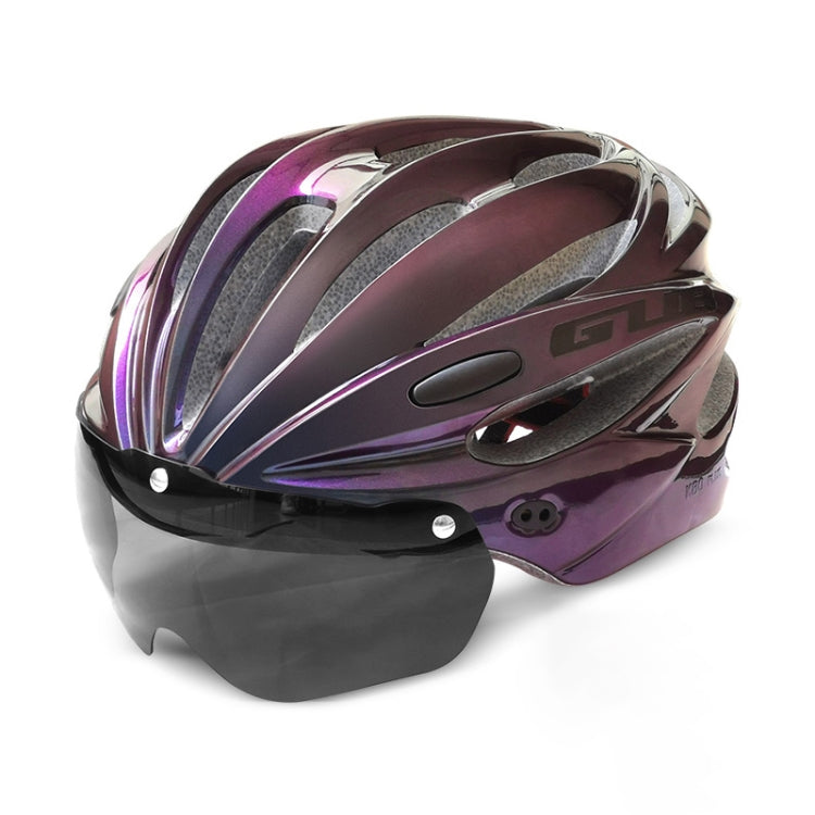 Rynx | GUB K80 Plus Bike Helmet With Visor And Goggles(Gradient Purple)