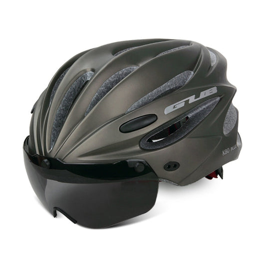 Rynx | GUB K80 Plus Bike Helmet With Visor And Goggles(Titanium Color)