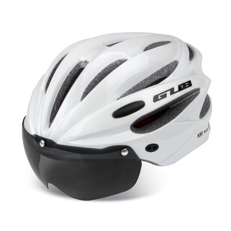 Rynx | GUB K80 Plus Bike Helmet With Visor And Goggles(White)