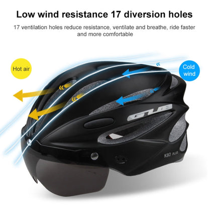 Rynx | GUB K80 Plus Bike Helmet With Visor And Goggles(White)