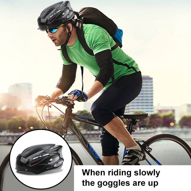 Rynx | GUB K80 Plus Bike Helmet With Visor And Goggles(Gradient Purple)