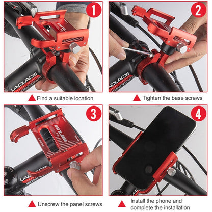Rynx | GUB P30 Aluminum Bike Phone Holder(Red)