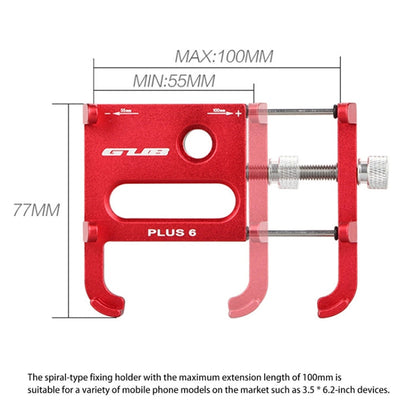 Rynx | GUB Plus 6 Aluminum Alloy MTB Bike Bicycle Phone Holder(Silver)