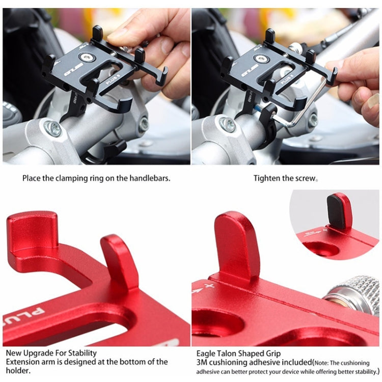 Rynx | GUB Plus 6 Aluminum Alloy MTB Bike Bicycle Phone Holder(Silver)