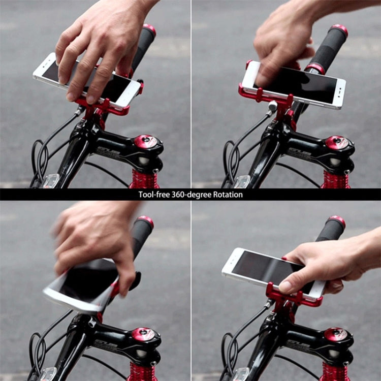 Rynx | GUB Plus 6 Aluminum Alloy MTB Bike Bicycle Phone Holder(Silver)