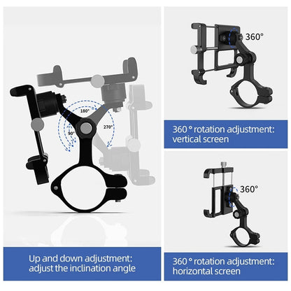 Rynx | GUB Plus 11 Rotatable Bicycle Phone Holder(Black)