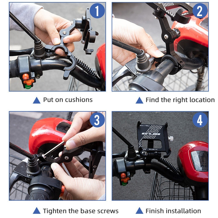 Rynx | GUB Plus 11 Rotatable Bicycle Phone Holder(Black)