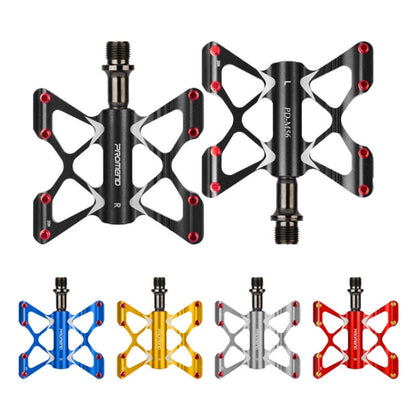 Rynx | PROMEND PD-M56 1 Pair Mountain Bicycle Aluminum Alloy 3-Bearings Pedals (Black)