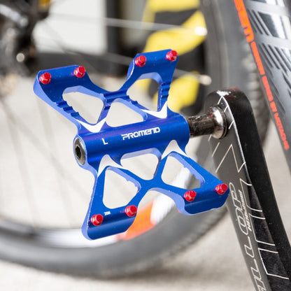 Rynx | PROMEND PD-M56 1 Pair Mountain Bicycle Aluminum Alloy 3-Bearings Pedals (Black)