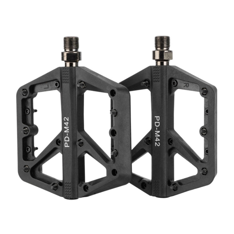 Rynx | PROMEND PD-M42 1 Pair Mountain Bicycle Nylon High-speed Bearing Pedals(Black)