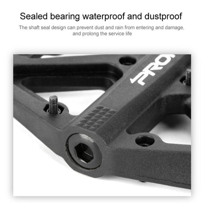 Rynx | PROMEND PD-M42 1 Pair Mountain Bicycle Nylon High-speed Bearing Pedals(Black)