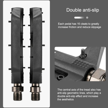 Rynx | PROMEND PD-M42 1 Pair Mountain Bicycle Nylon High-speed Bearing Pedals(Black)