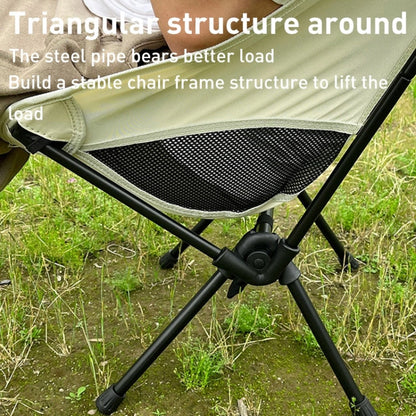 Rynx | Small Outdoor Camping Leisure Beach Portable Folding Chair (Black)