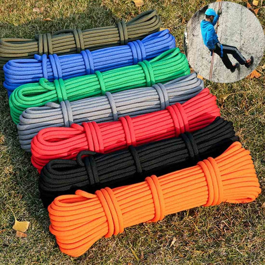 Rynx | Outdoor Rock Climbing Hiking Accessories High Strength Auxiliary Cord Safety Rope, Diameter: 6mm, Length: 20m, Random Color
