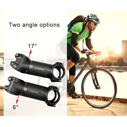 Rynx | TOSEEK Road Mountain Bike Ultra-light Handlebar Stem Riser Faucet, Size: 17 Degree, 90mm (Matte)