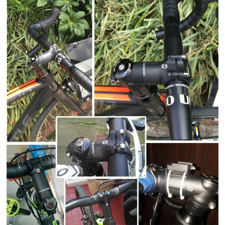 Rynx | TOSEEK Road Mountain Bike Ultra-light Handlebar Stem Riser Faucet, Size: 17 Degree, 90mm (Matte)