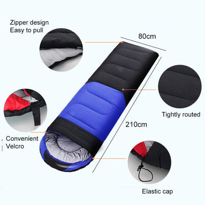 Rynx | Outdoor Camping Sleeping Bag Splicing Indoor Cotton Sleeping Bed, Size: 210x80cm, Weight: 1.8kg (Red)