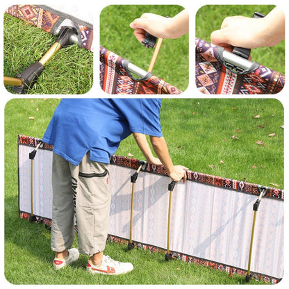 Rynx | Outdoor Folding Camping Mat Single Bed Portable Aluminium Alloy Sleeping Bed, Size: 180x61x14cm (Blue)