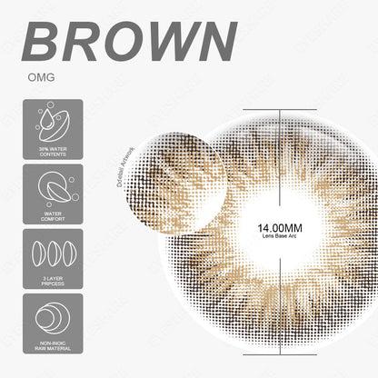 Rynx OMG Brown 14.0mm 1 Pair | 1 Year