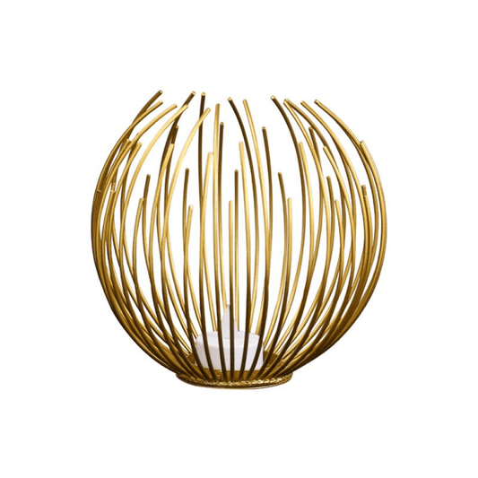 Rynx | CandleWeave Basket Candle Holder | Stylish Metal Lantern | Decoration for Living Room & Terrace