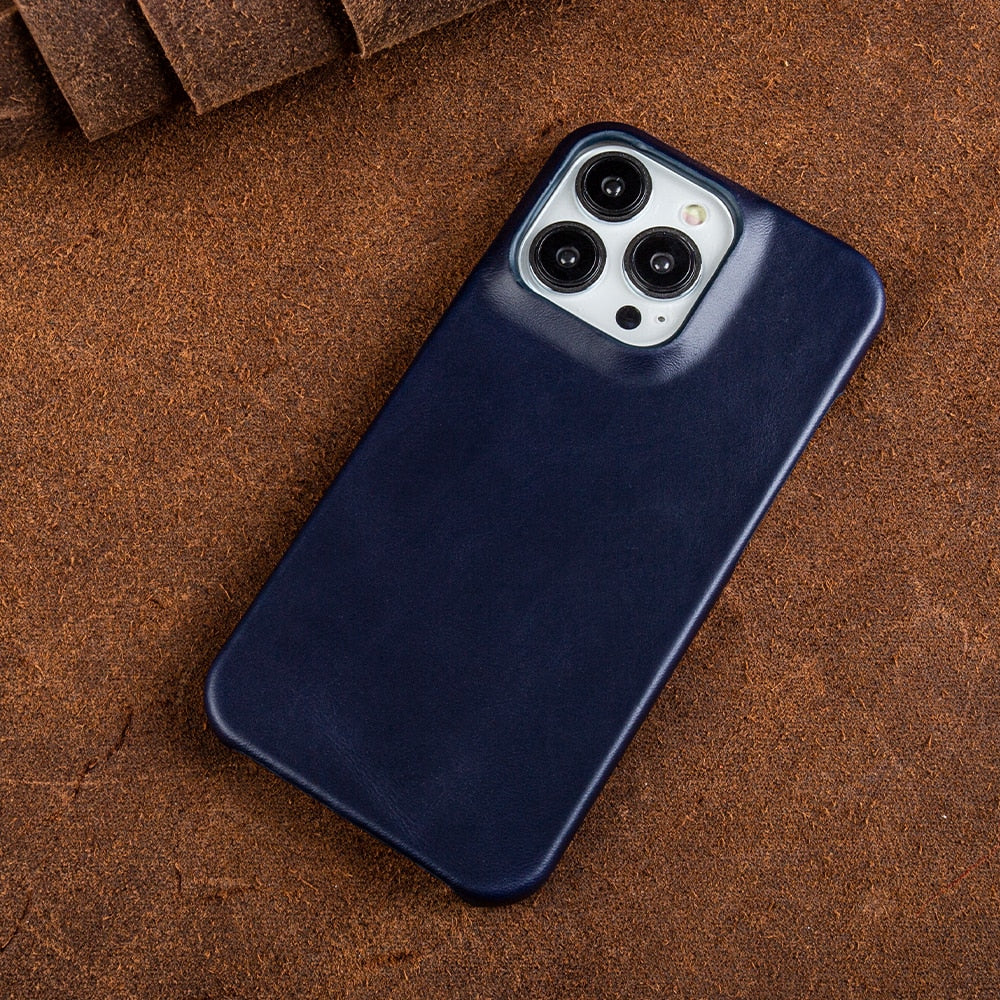 RYNX | Oil Wax Genuine Leather Apple Iphone Case