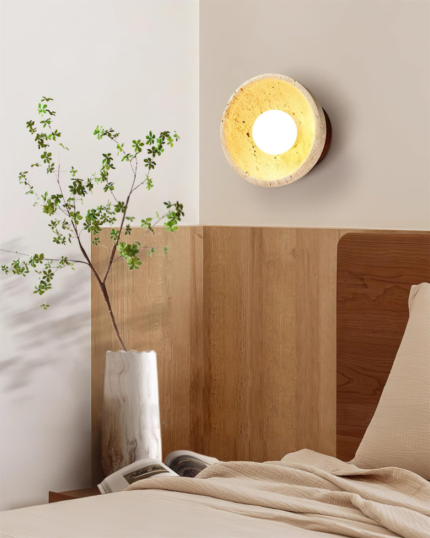 Rynx | Ollina Travertine Wall Lamp
