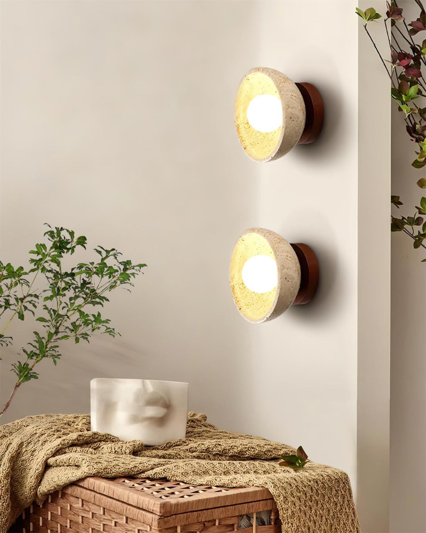 Rynx | Ollina Travertine Wall Lamp