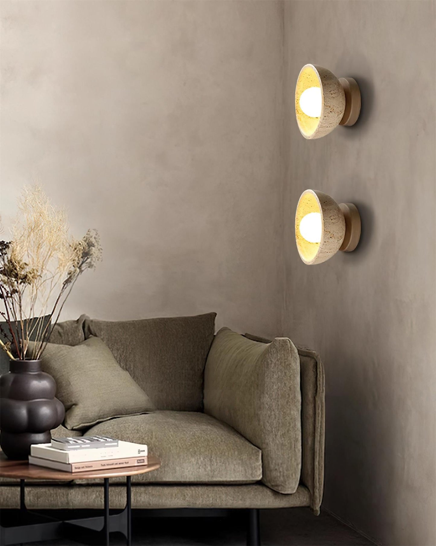 Rynx | Ollina Travertine Wall Lamp