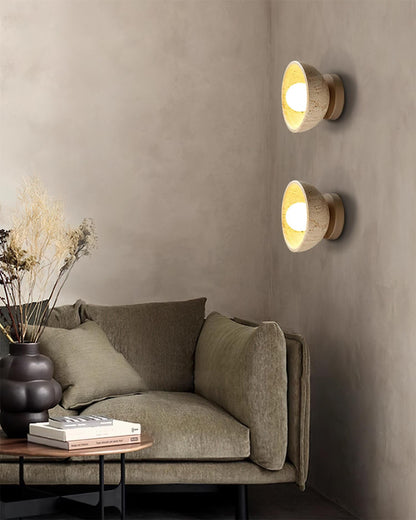 Rynx | Ollina Travertine Wall Lamp