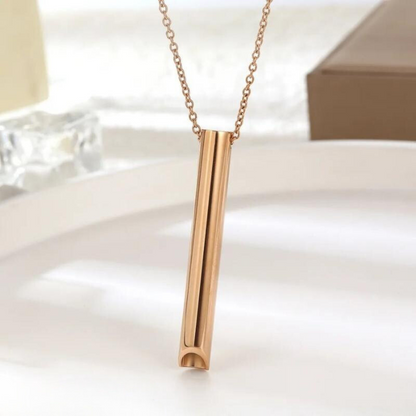 RYNX |-Breathing Necklace Rose Gold