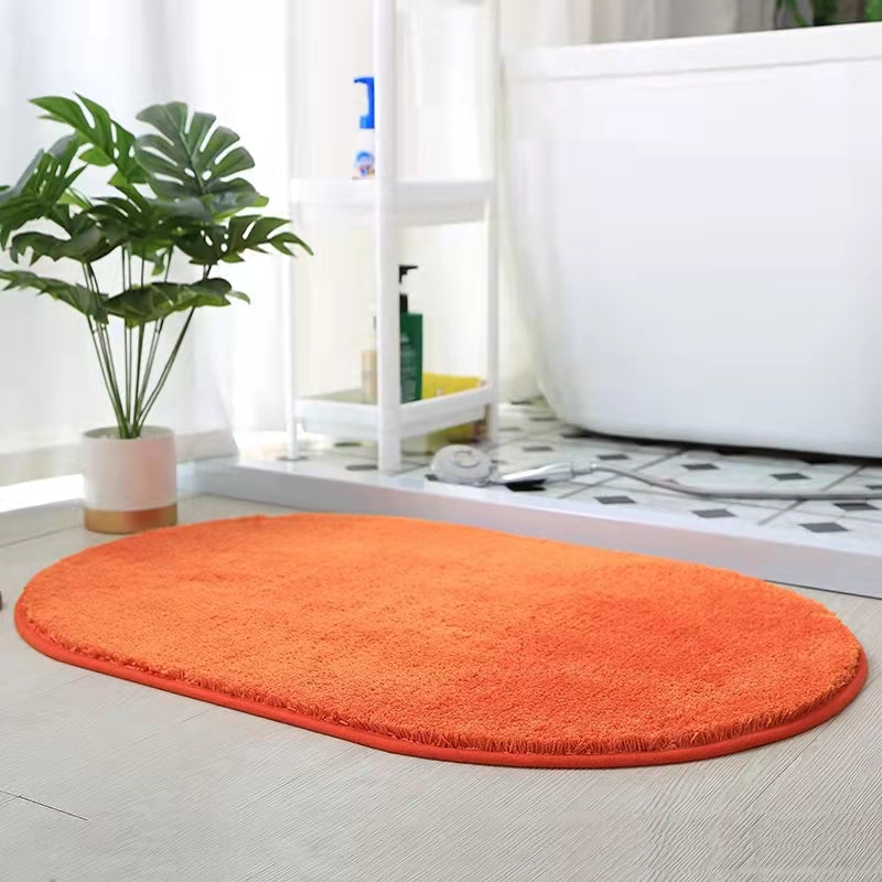 Rynx | Semi-circle Fest purple Tufted Bath Mat, Multiple Sizes Soft Plush Water-absorbent, Non-slip Toilet Mat, Soft Thick Bathroom Rug, Pure Bathroom Mats, Simple Best Bath Rugs, Hot Shower Mat Non-slip, Toilet Rug