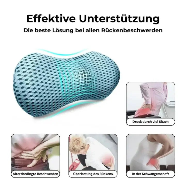 Rynx | Orthopedic Lumbar Pillow – Premium Memory Foam Support Cushion