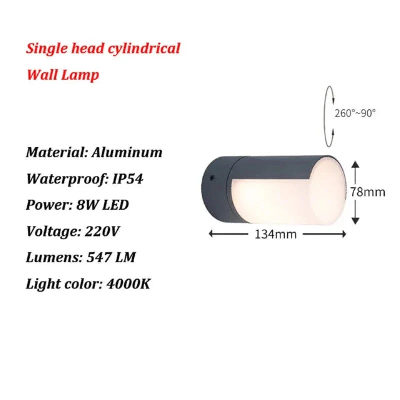 Rynx | LichtStijl - LED Outdoor Wall Lamp for Modern Gardens